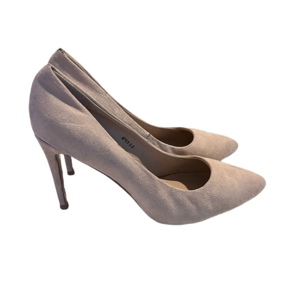 IDIFU Classic Nude Nubuck Pointy Toe Heels size 9 1/2